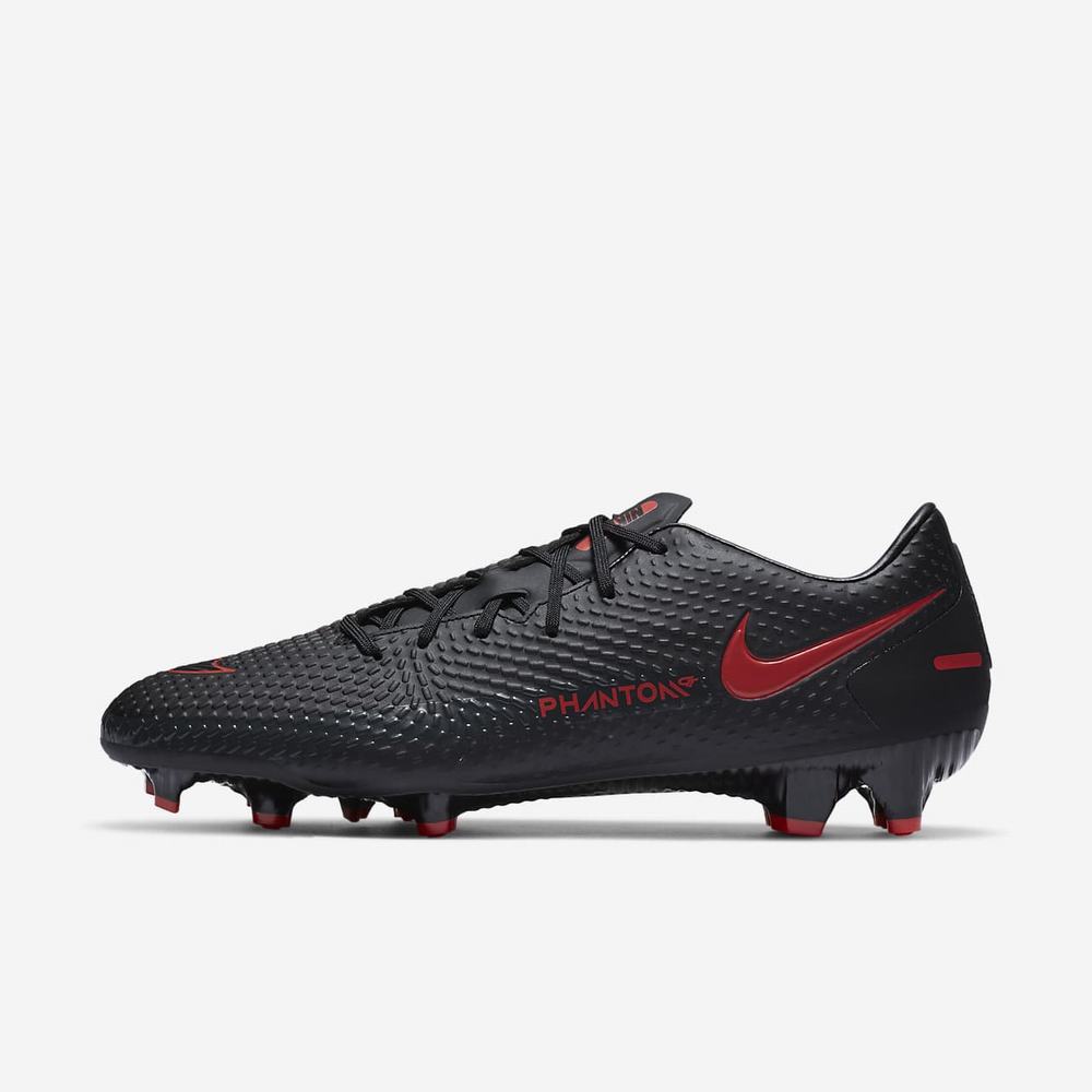 Crampon De Foot Nike Phantom GT Academy MG Noir 9673-142 Black/Dark Smoke Grey/Chile Red Femme | MJV-91892399